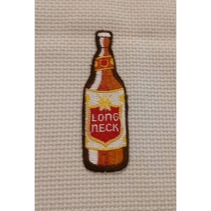 Vintage Long Neck Lone Star Beer Patch Lone Star Beer‎ Embroidered Badge Patch